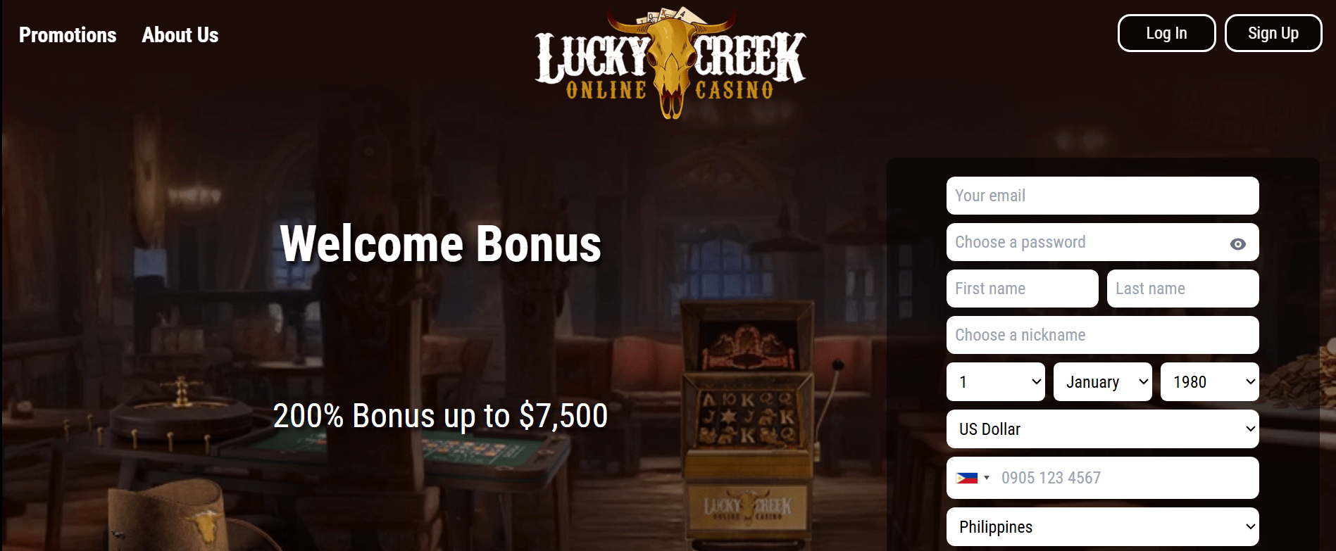 Lucky Creek Casino online live dealer experience
